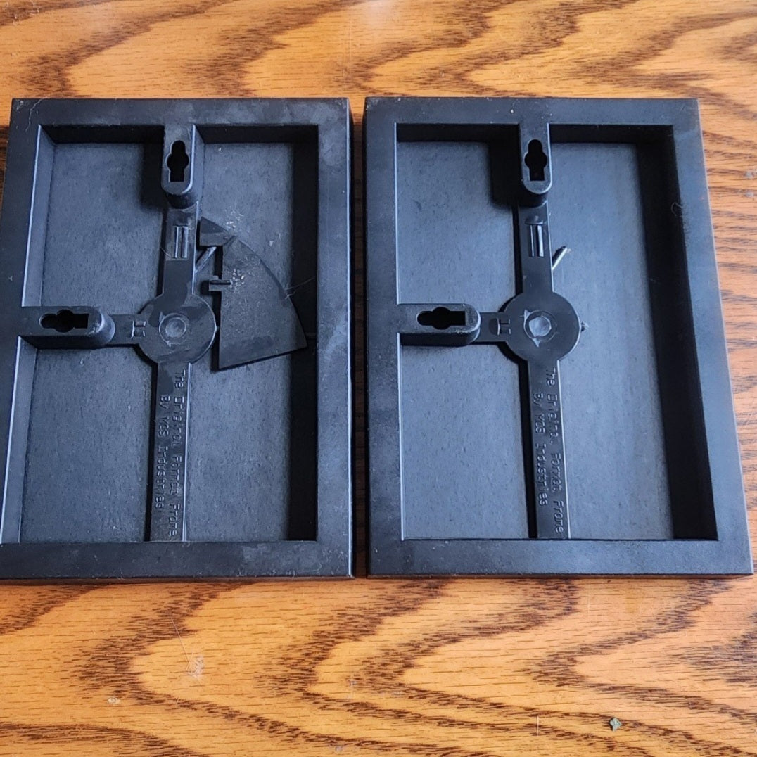 3 Stooges and Laural & Hardy 4x7 framed pictures