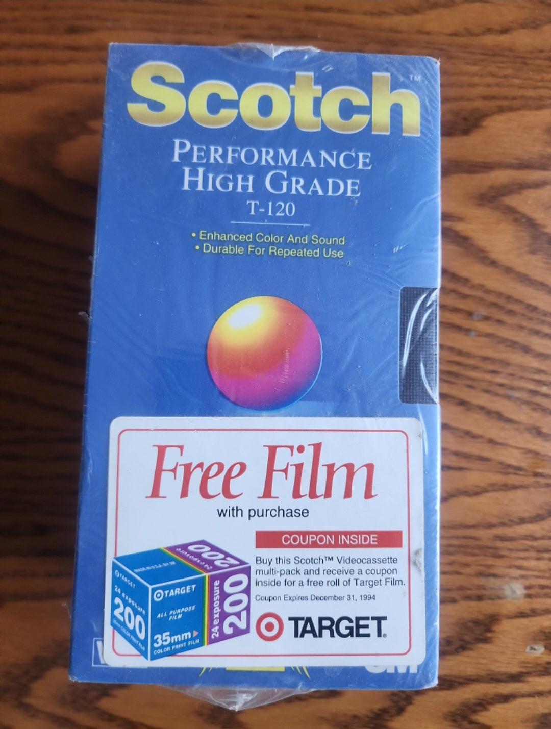 Scotch VHS Tapes Performance High Grade PHG And HS/T-120 New & Sealed 3 Pack