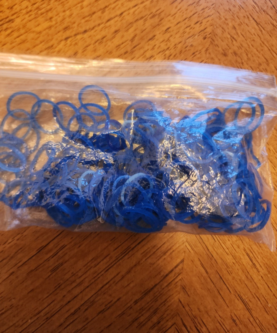 RAINBOW loom lot with c & s clips. Blue turquoise,  purple white black