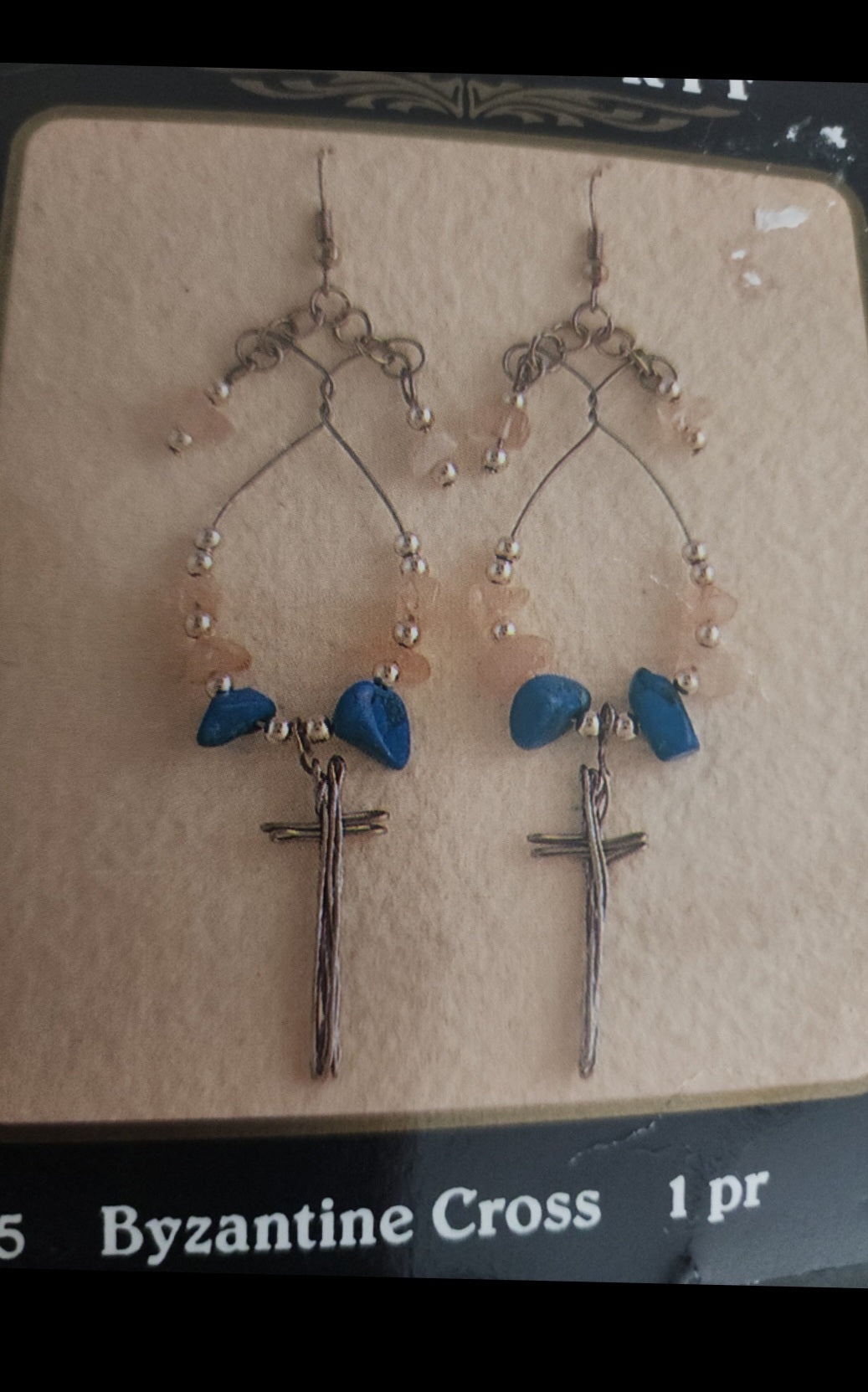 2 Ancient Treasures Earring Kits Byzantine Cross