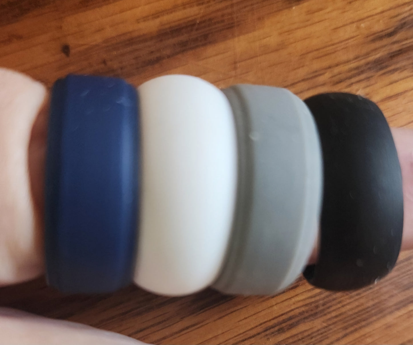 Silicone Ring Set - 4 Colors! (Size 10)