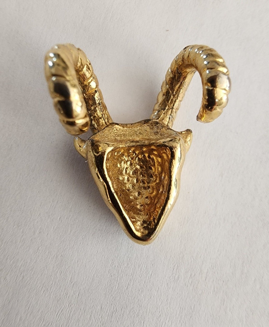 Gold plated Ram Head's Pendant