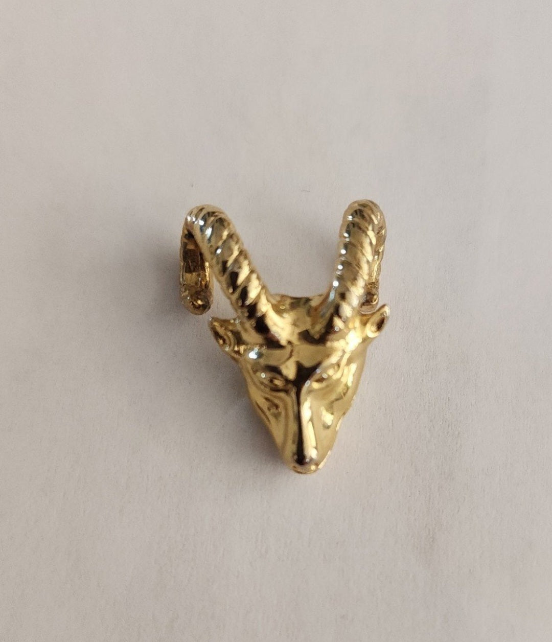 Gold plated Ram Head's Pendant