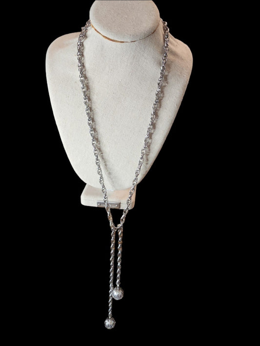 Sarah Coventry Necklace or Belt Silver tone Chain- 1971