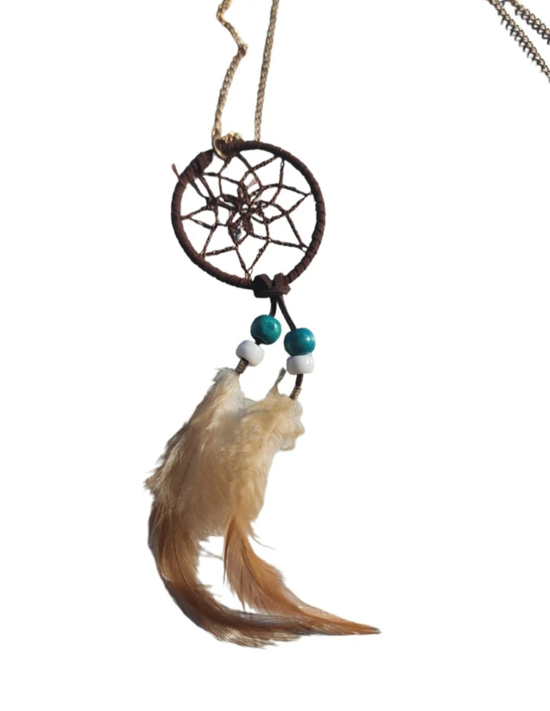 Dream Catcher with Feathers on chain