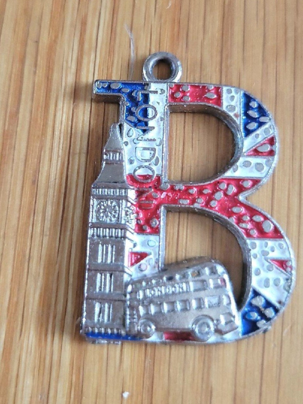 B Initial Pendant Love for London