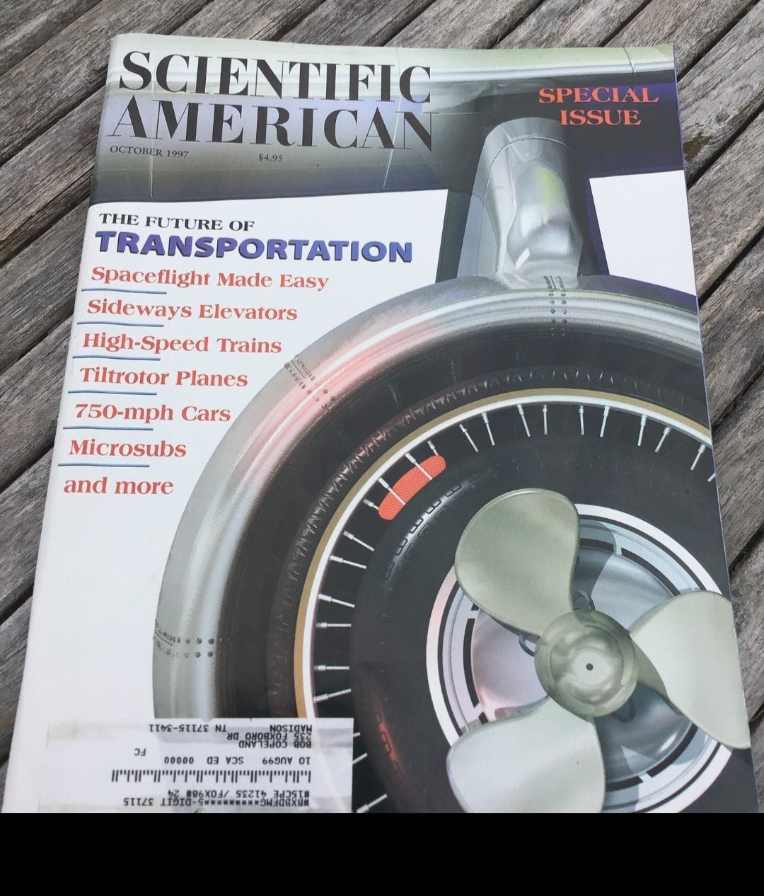 Scientific American Magazine Oct. 1997 Future of Transportation Special Issue