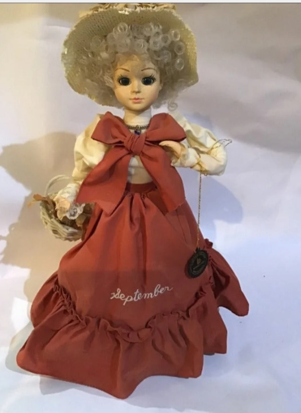 Vintage 1986 Brinn's Musical Rotating Doll - September