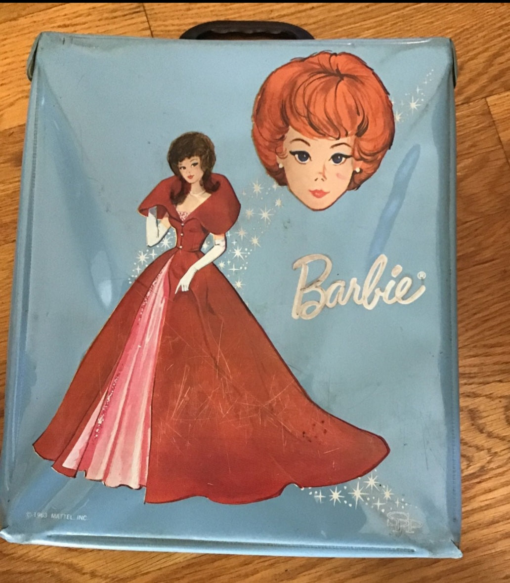 Vintage 1963 Mattel Barbie Case - Blue