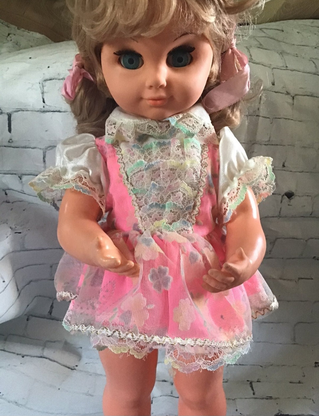 Delightful vintage June musical doll, measuring 19"