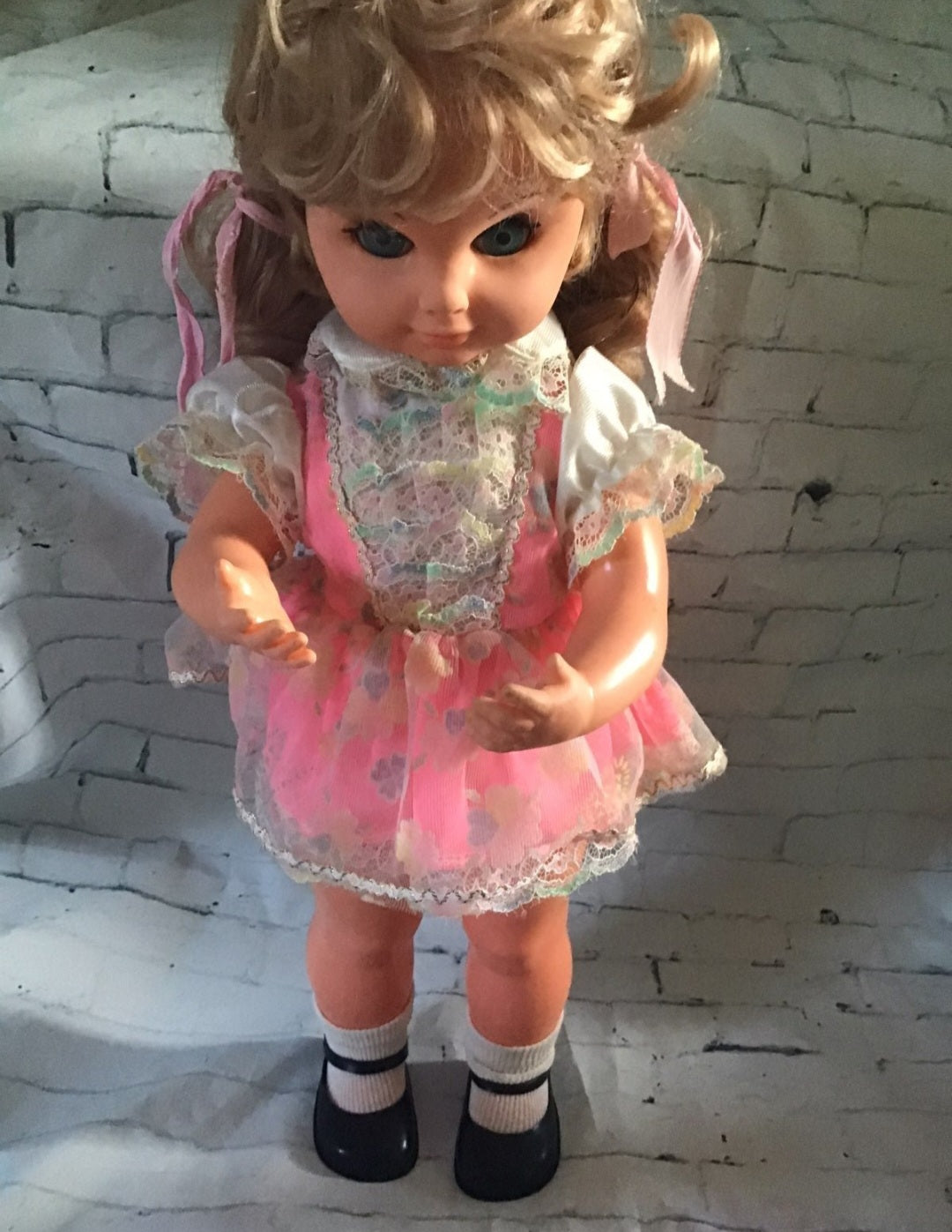 Delightful vintage June musical doll, measuring 19"