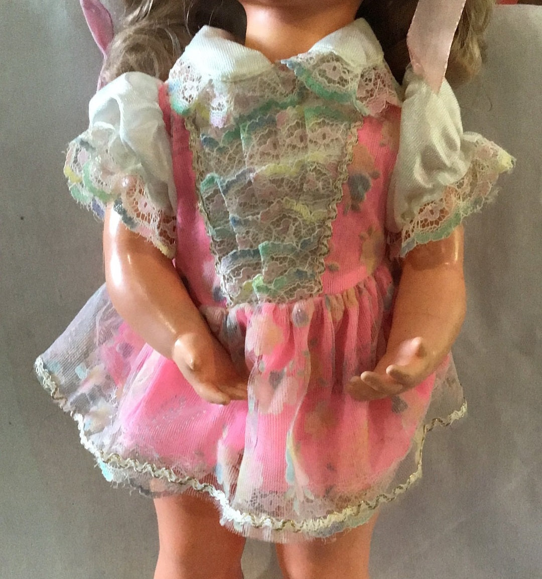 Delightful vintage June musical doll, measuring 19"