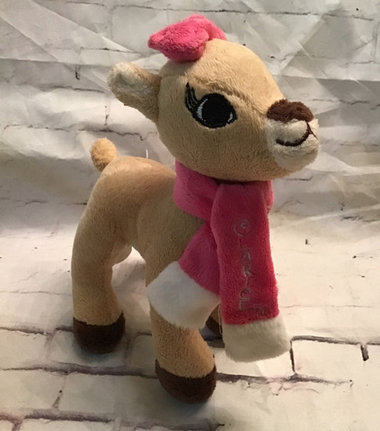 Clarice Rudolph the Red-Nosed Reindeer 8" Plush doll