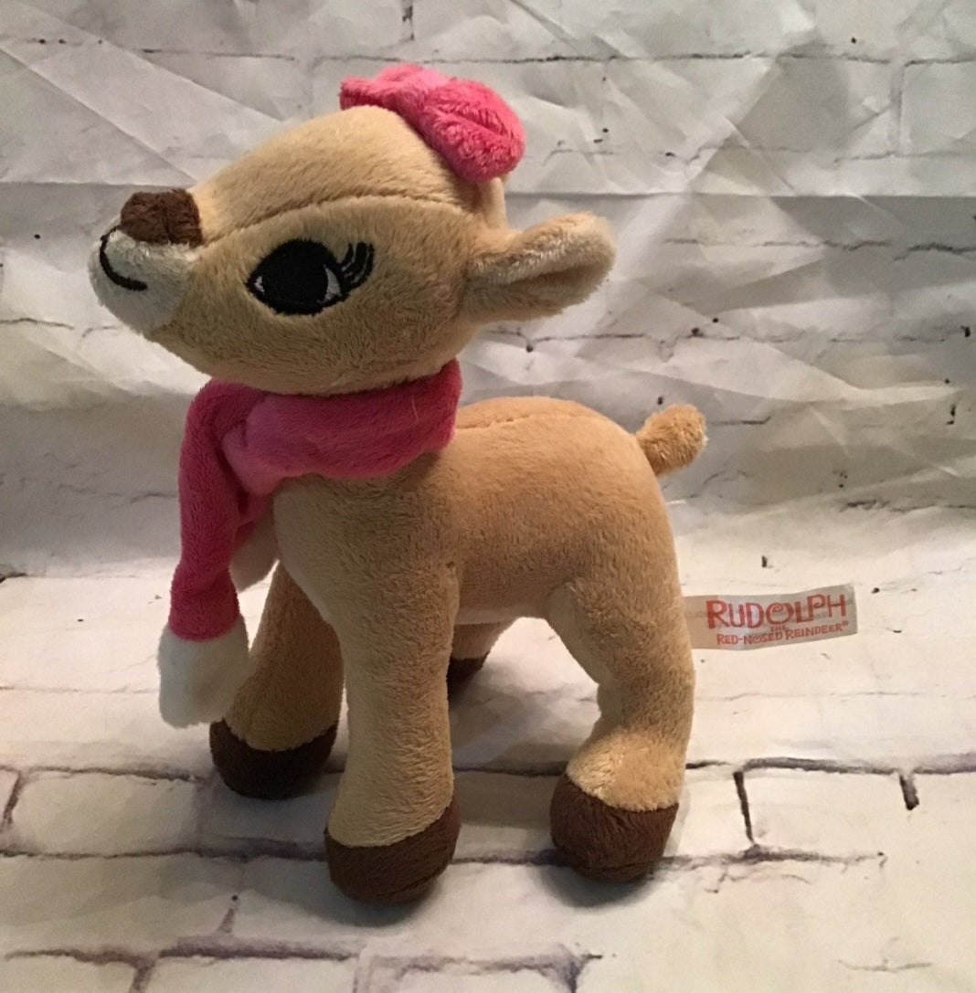 Clarice Rudolph the Red-Nosed Reindeer 8" Plush doll