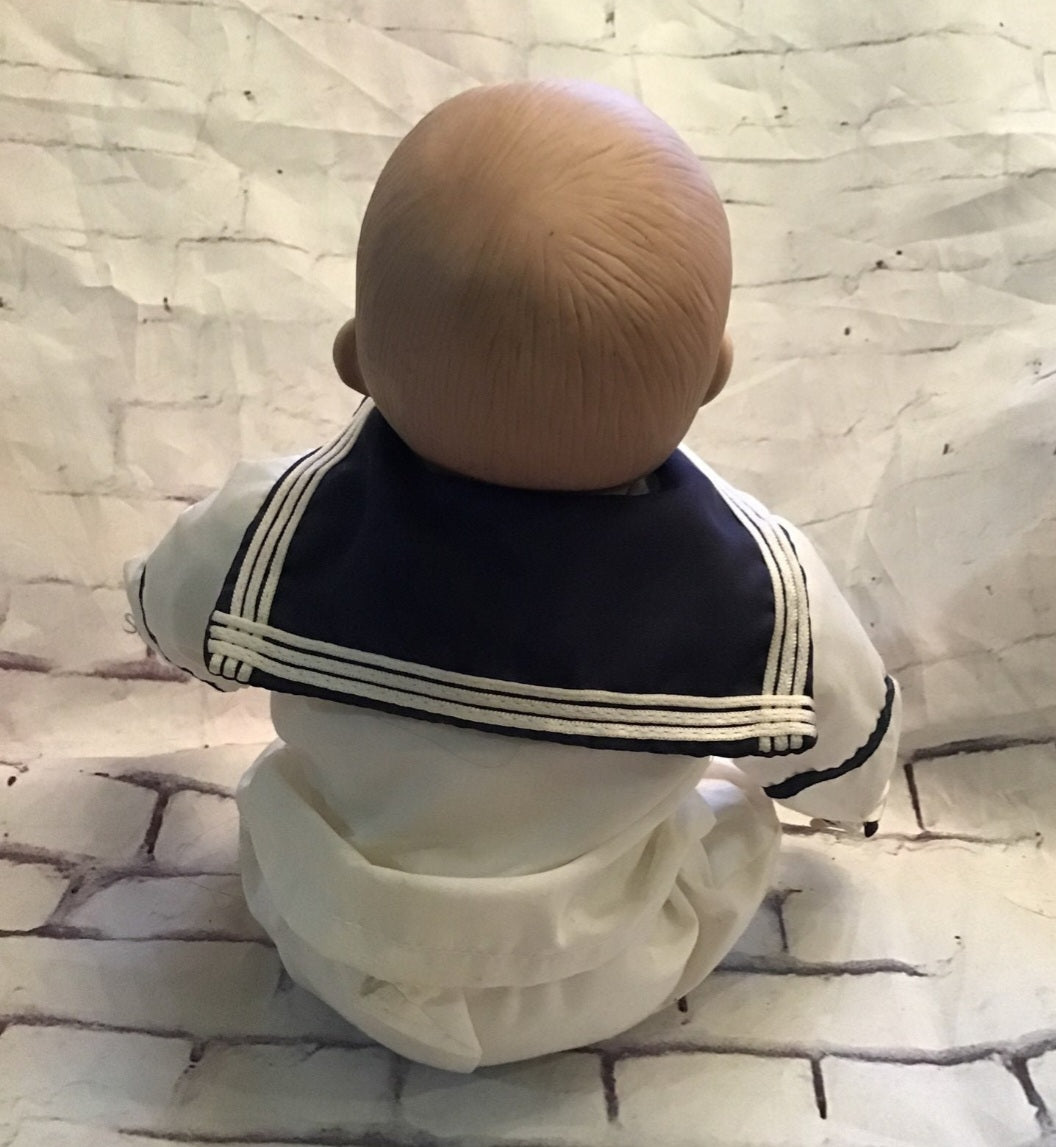 Vintage Porcelain Matthew Sailor Baby Boy Doll