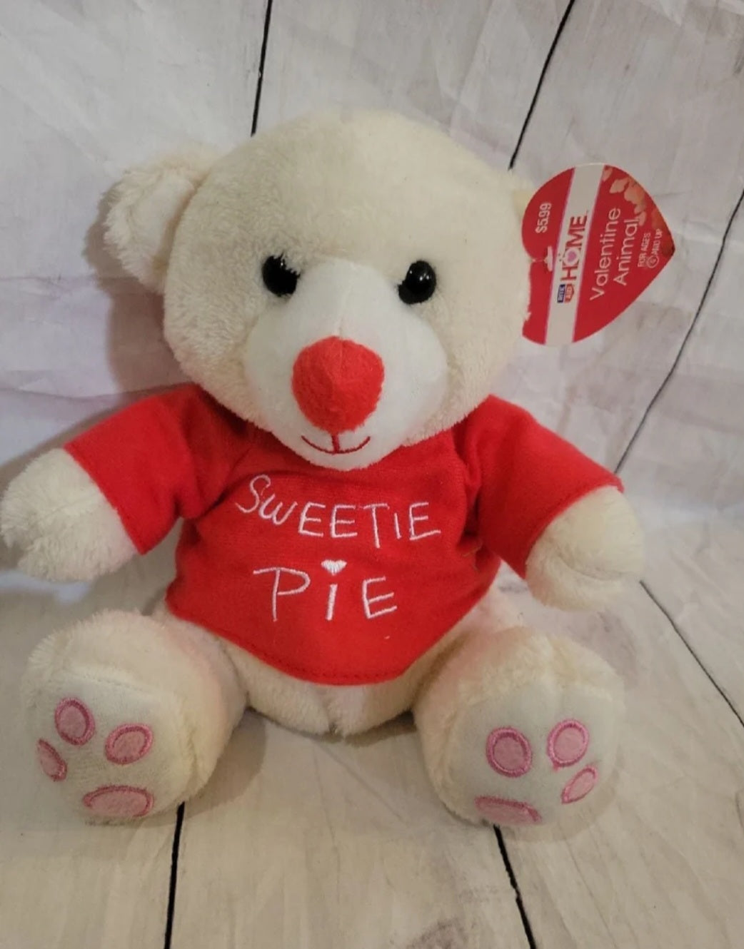 Sweetie Pie 8" Valentine Plush Bear (102)