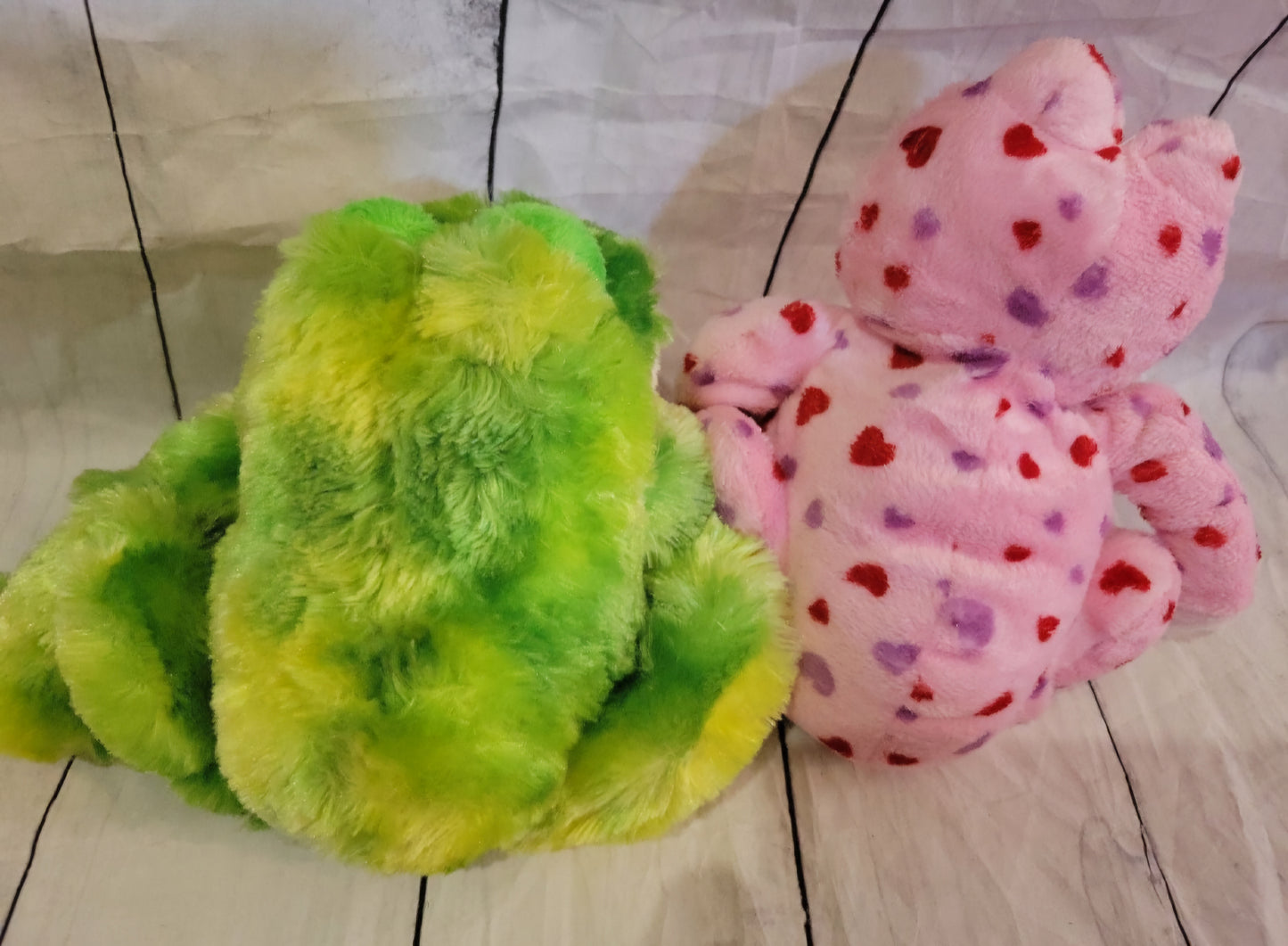 Webkinz Plush Frogs - Tie Dye & Valentine's Heart Frog