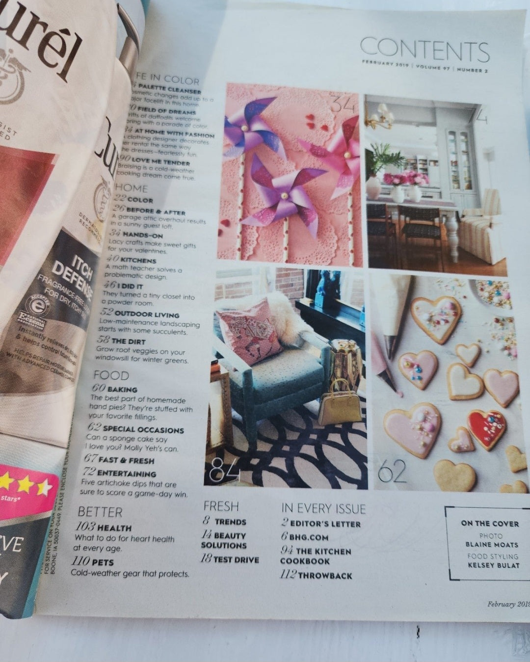 Better Homes & Gardens Magazines February 2019 & 2021 Valentines Love, Joy