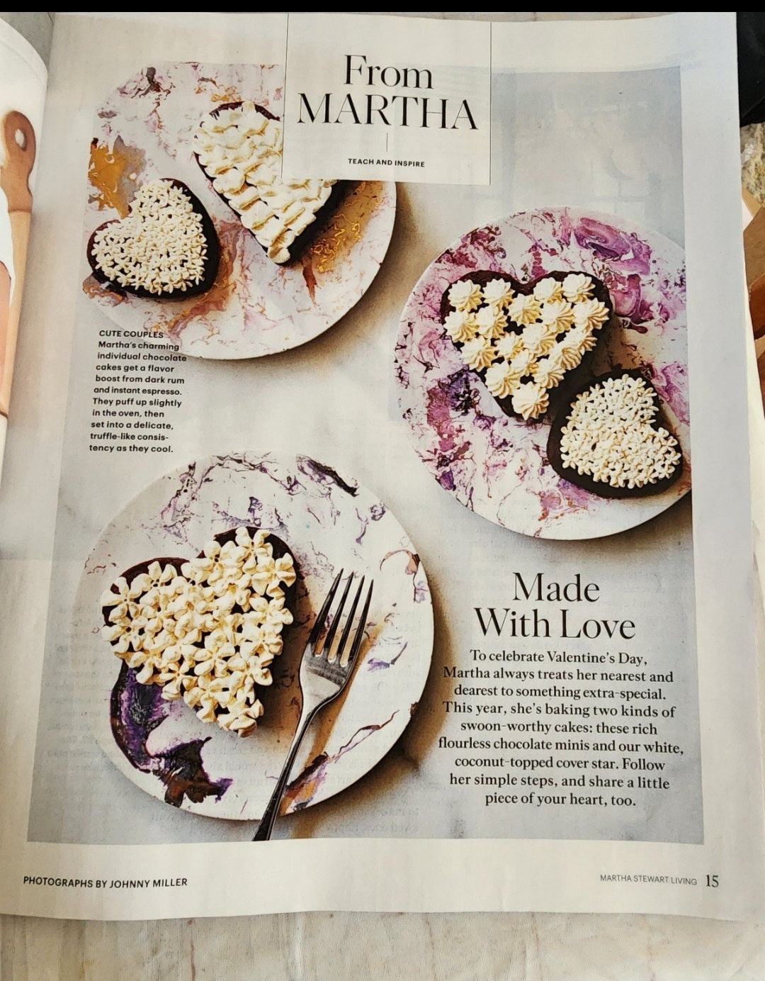 Martha Stewart Living Jan/Feb 2022 Valentines