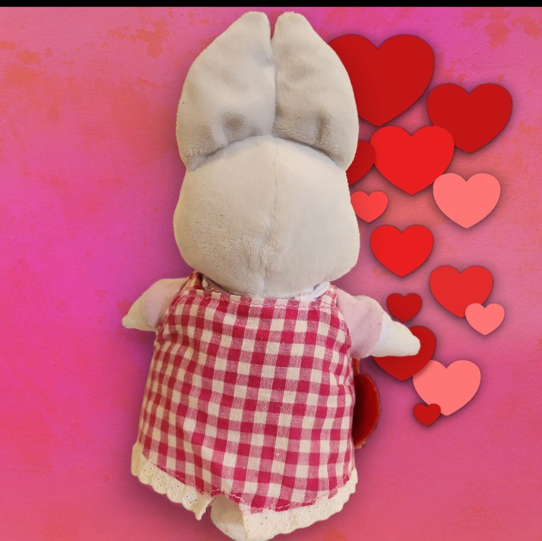 Max & Ruby Story book Rabbit Ruby w/ Valentine 10" Plush Gingham Dress (112)