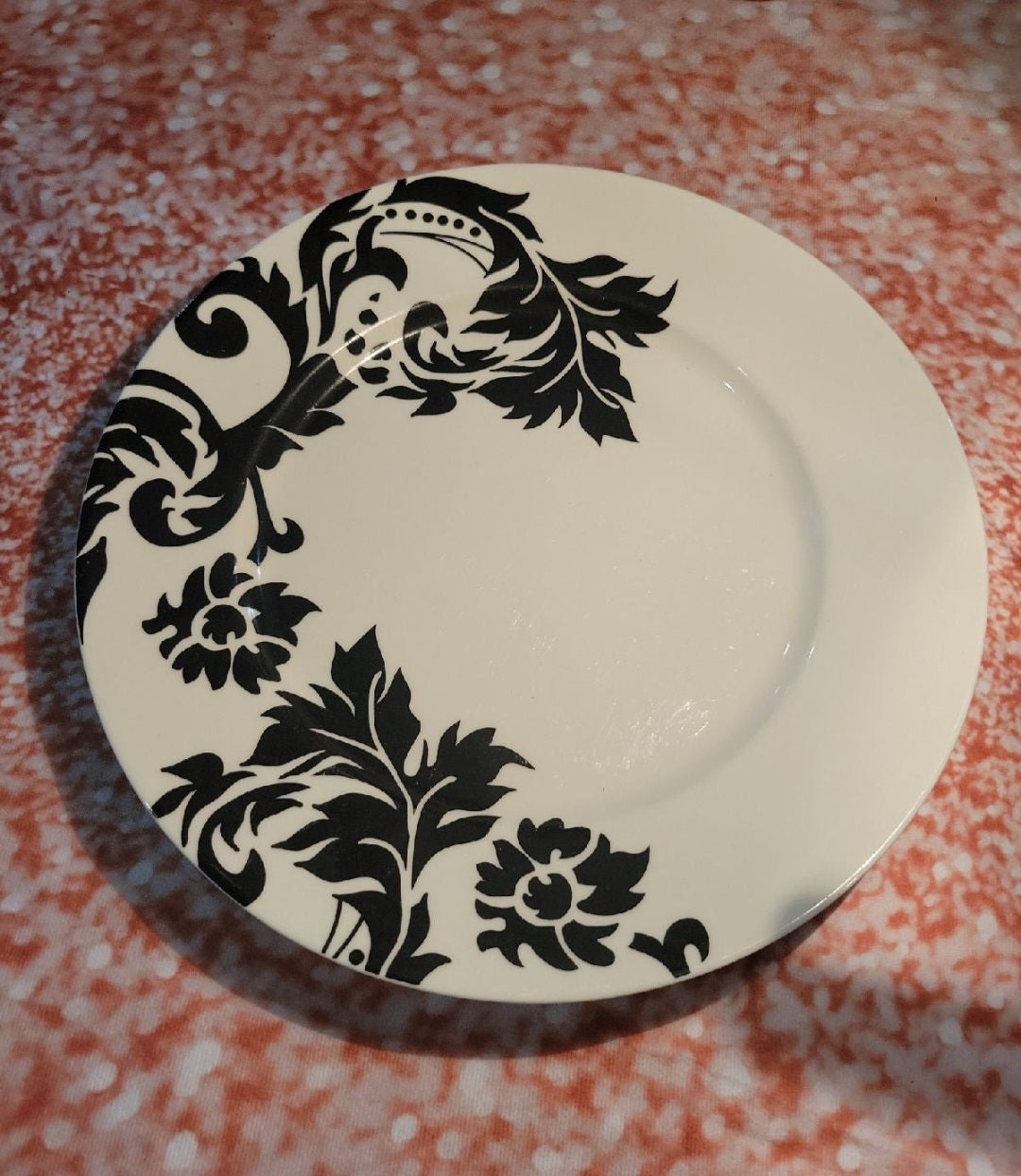 Dinner Plate - Coventry Black & White Damask II by 222 Fifth (27)