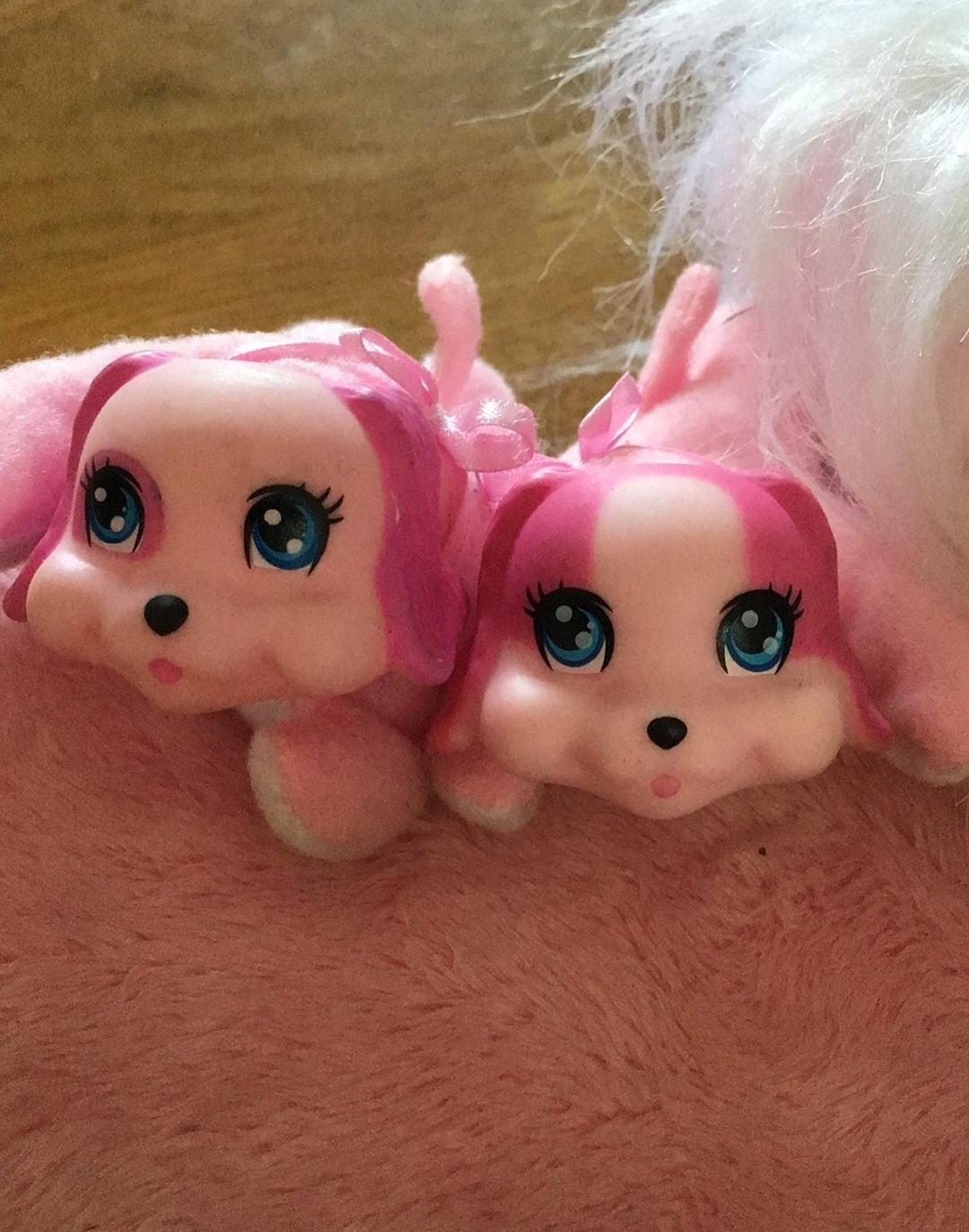 Hasbro Puppy Surprise Plush Dog Pink & White with 2 Babies Stuffed Animal