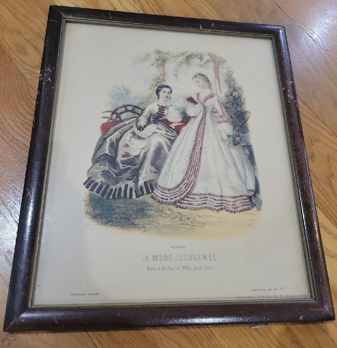 Vintage Victorian print Picture La Mide Illustre Victorian