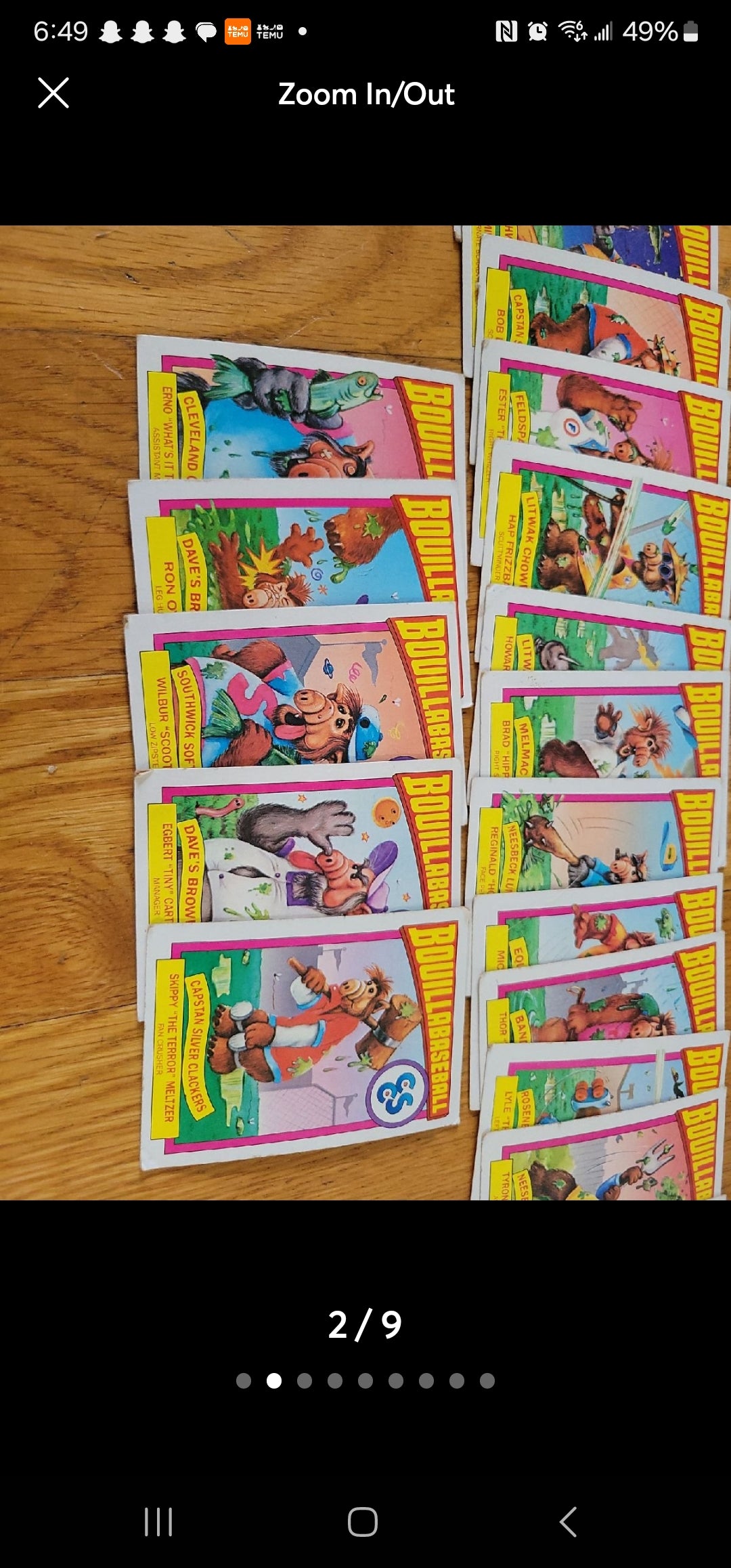 Vintage Alf & Bouillabaseball Trading Card Collection