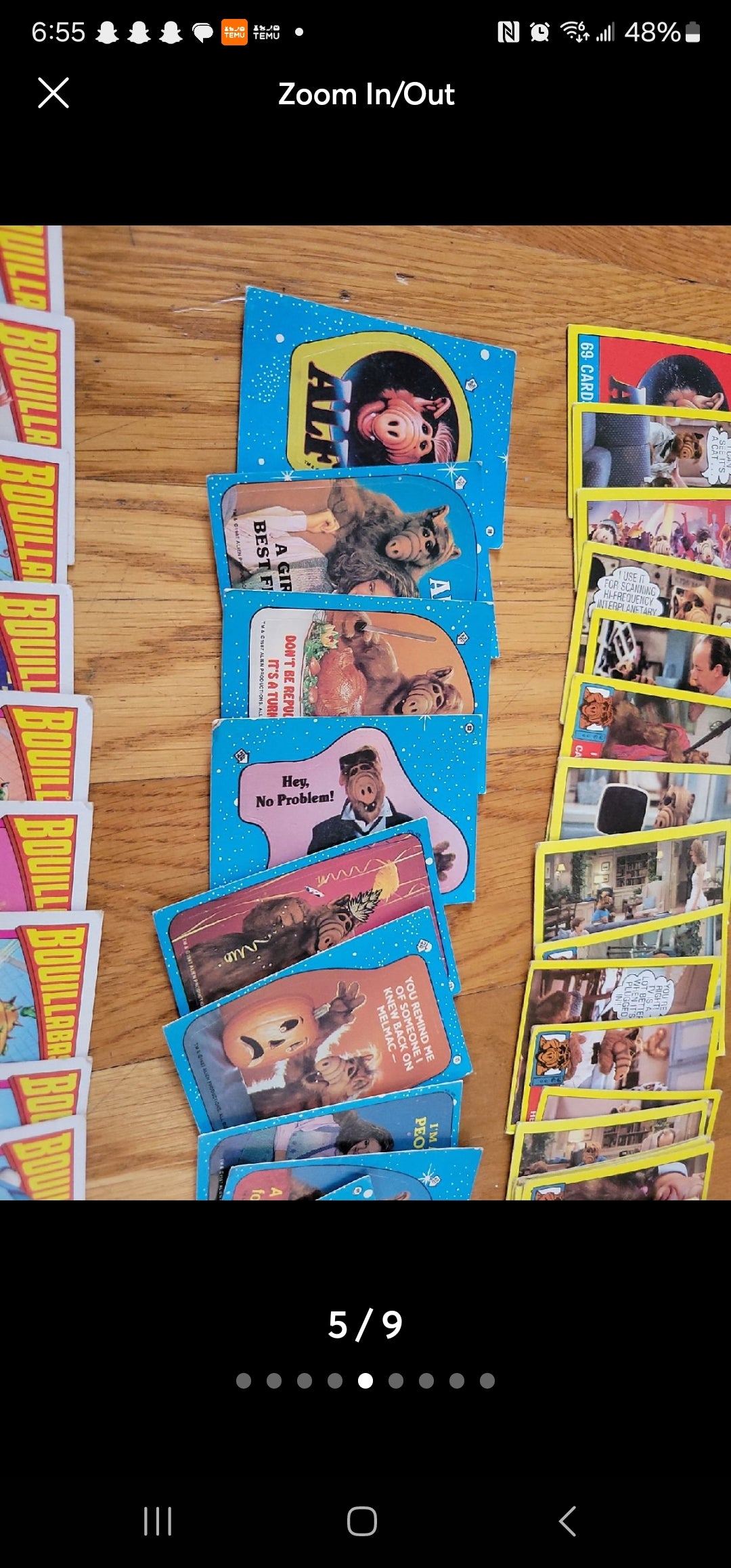 Vintage Alf & Bouillabaseball Trading Card Collection