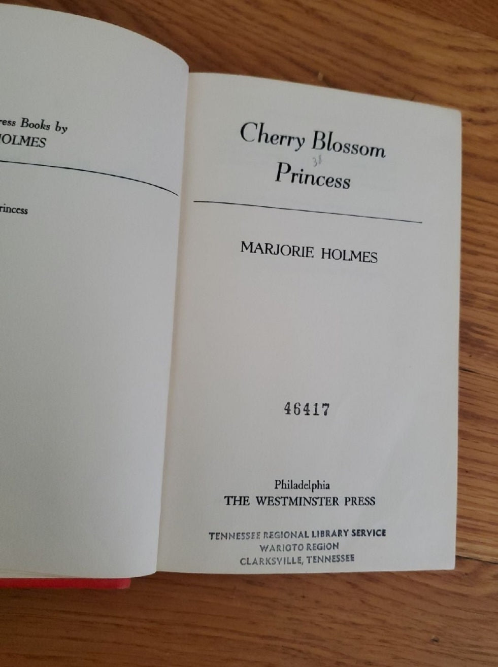 Cherry Blossom Princess by M.  Holmes Vintage book