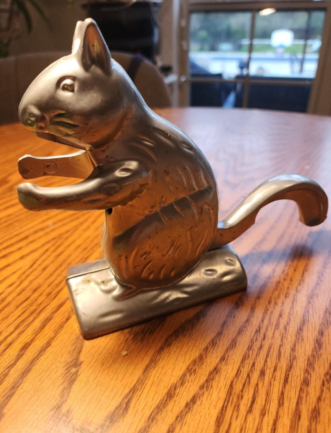 Vintage Charming Aluminum Squirrel Nutcracker