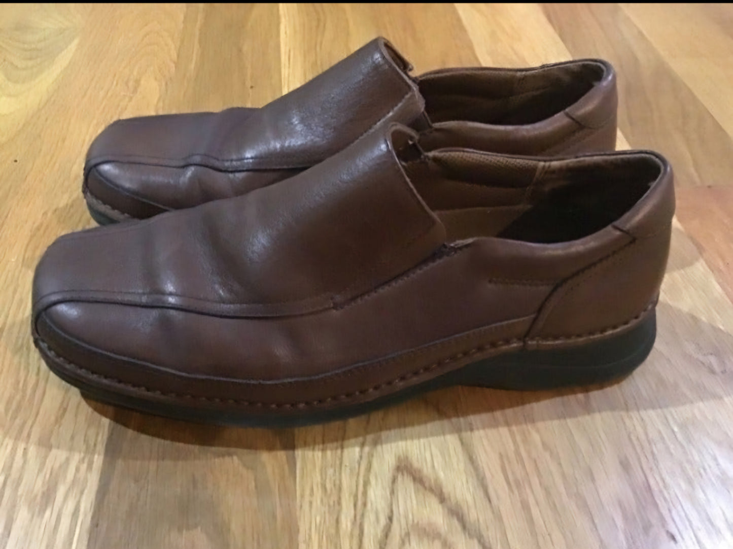 Men's Brown Loafers 9.5W by Nunn Bush