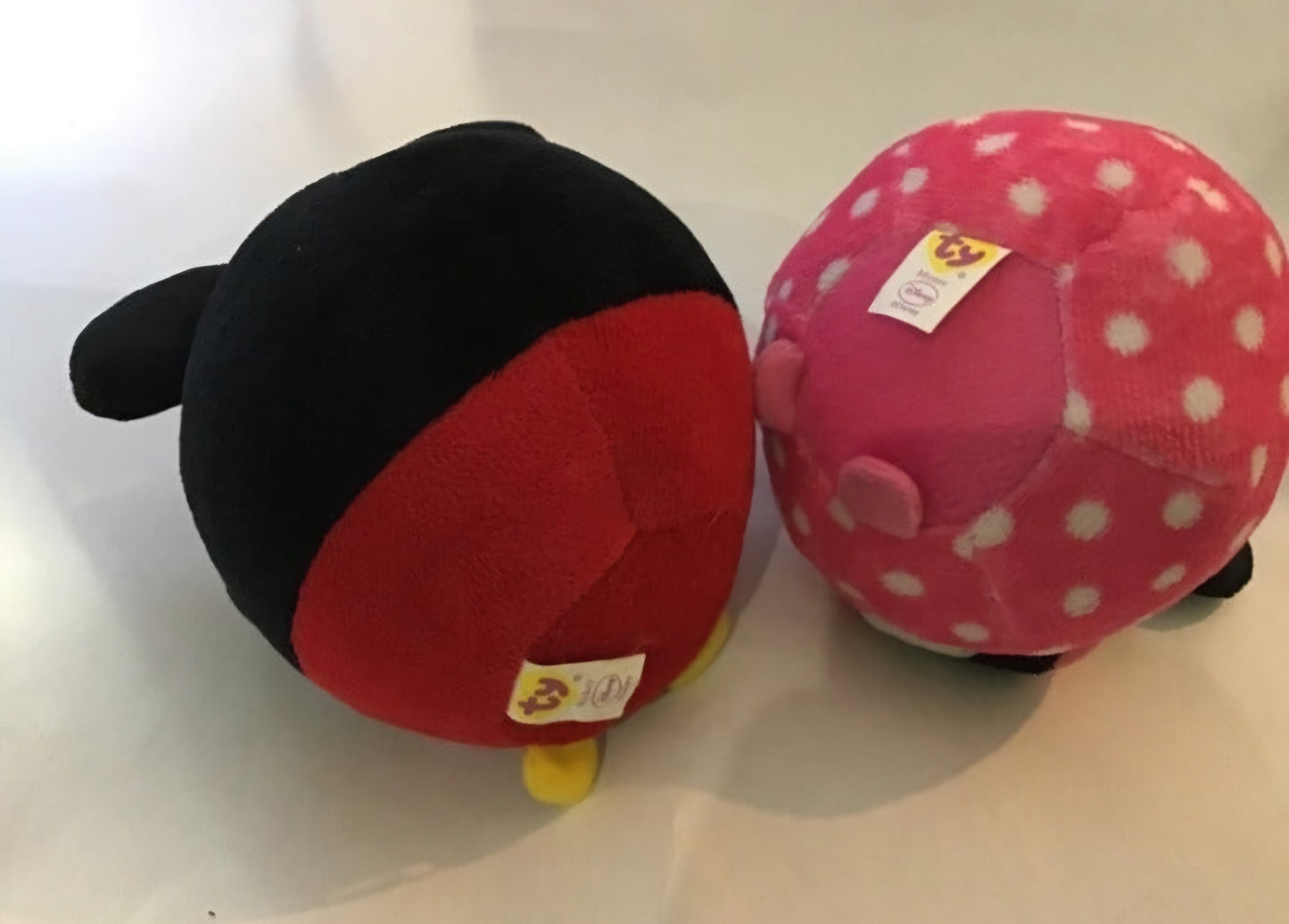 Ty Disney Beanie Ballz Mickey and Minnie  plush