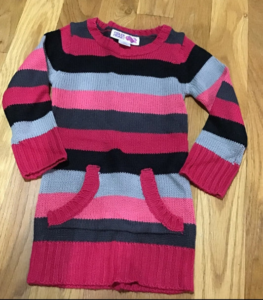 Cozy and Stylish Striped Girls Sweater Dress size 5