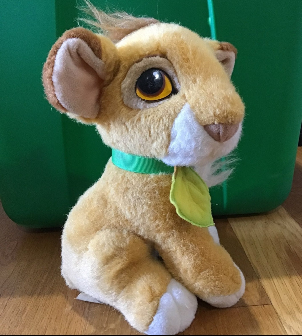 Vintage Disney's The Lion King Purring Simba & Bonus Bun Bun Plush!