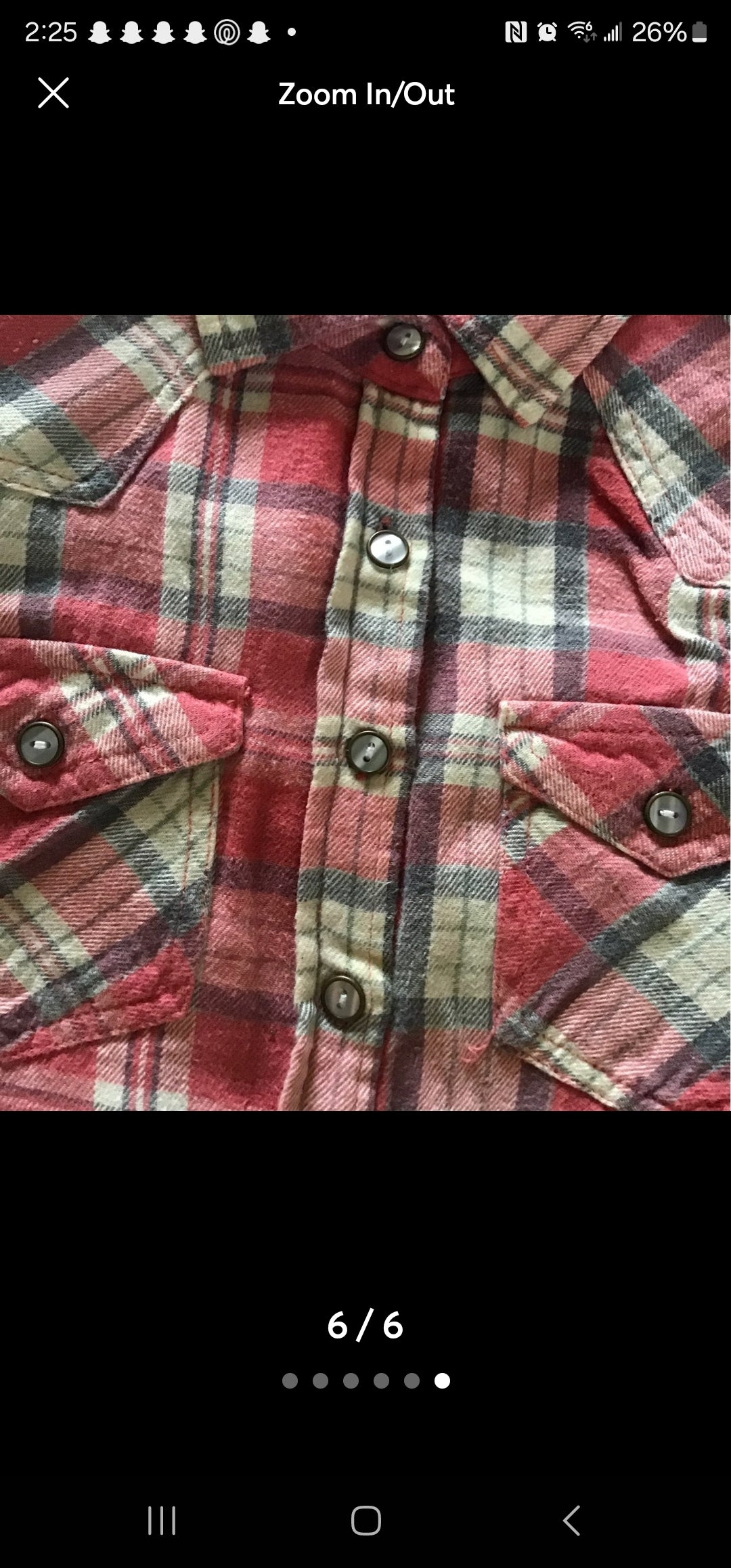 Teen's Pink Plaid Flannel Shirt by Vanilla Star (S)