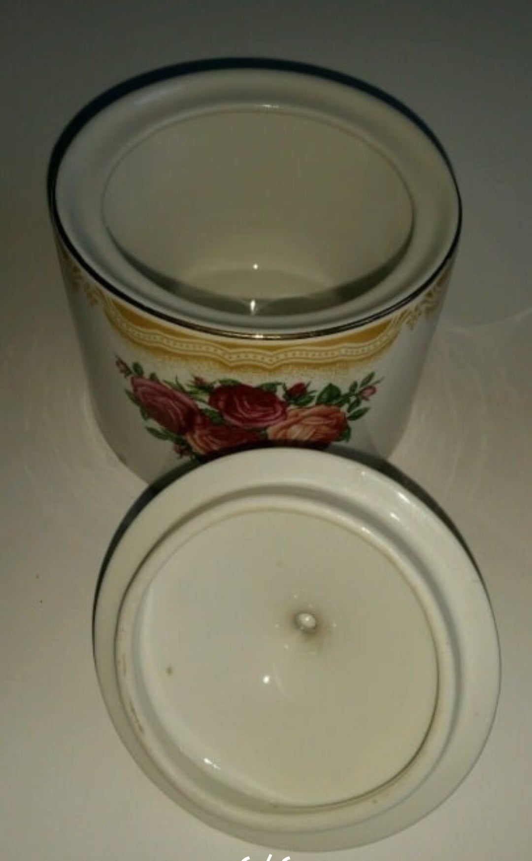 Vintage Farberware China Sydney Roses Sugar Bowl and Creamer Set - Good Condition