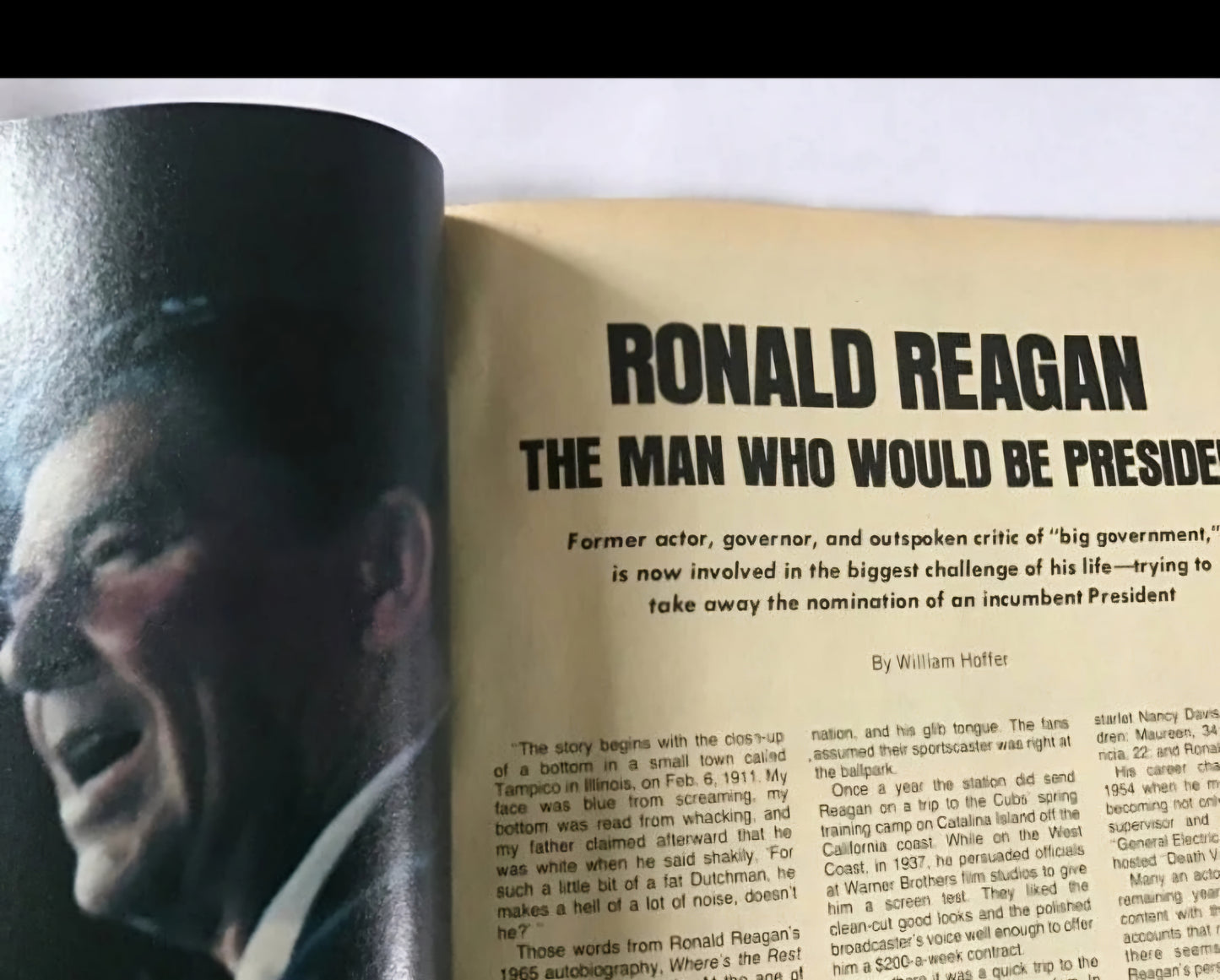 Saga Magazine March 1978 Close-up President Ronald Reagan