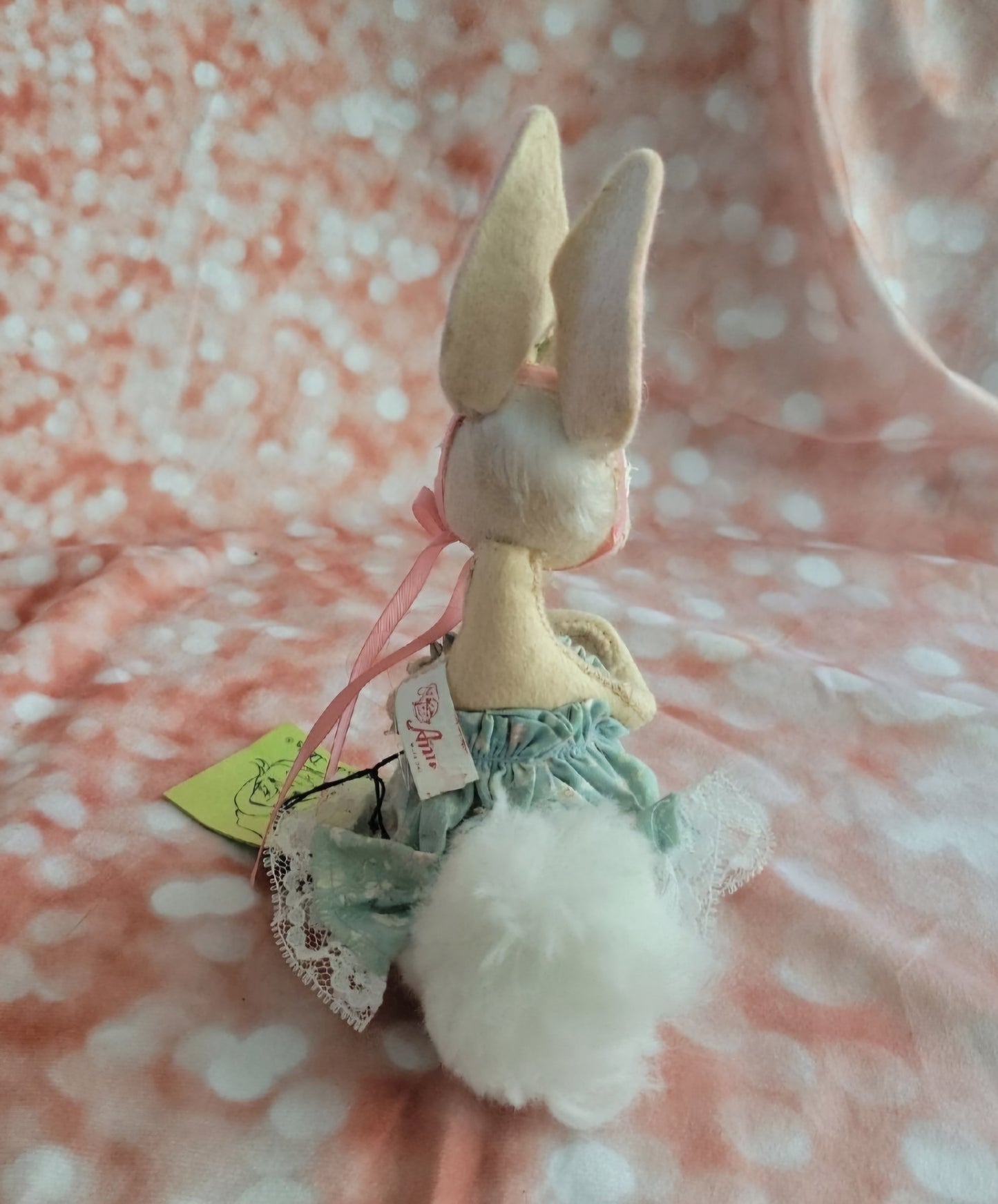 Vintage AnnaLee Doll Easter Bunny w/ Bonnet Sweet Face