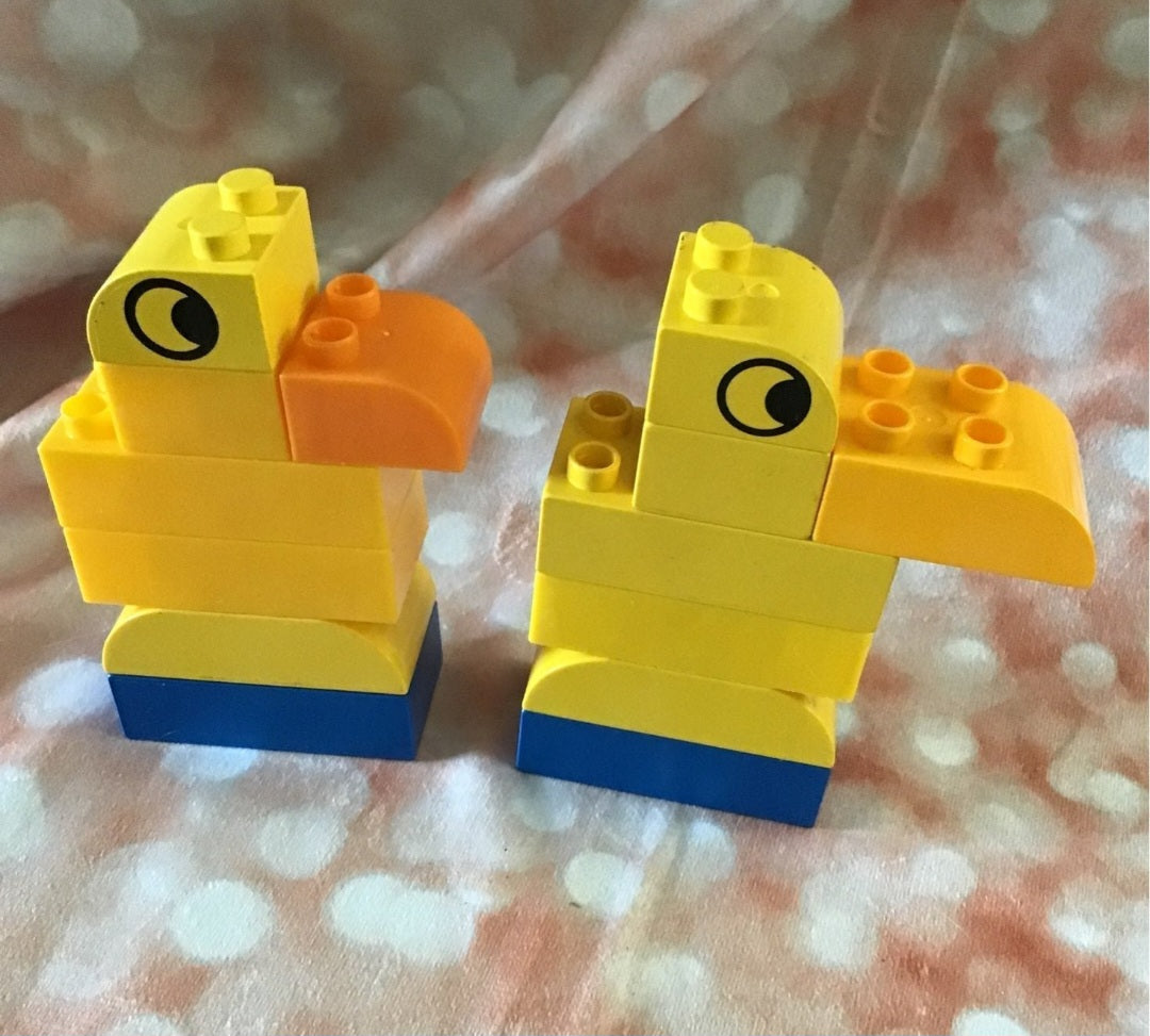 2 Easter Duck big building blocks 14 pc.