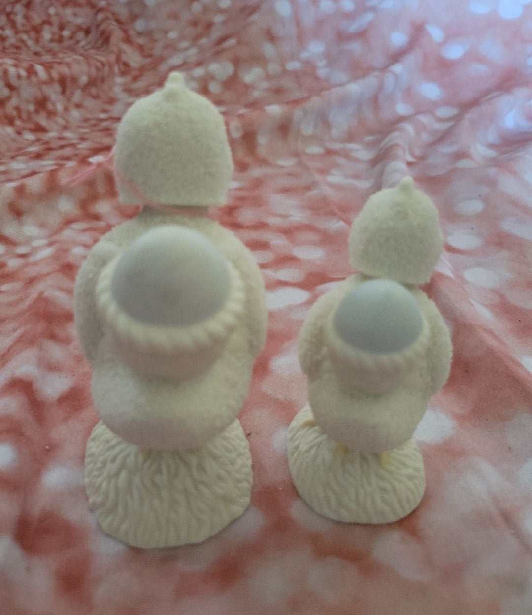 Dept 56 Two Chick Easter 2002 Figurines with bobble heaďs Snowbabies (1005)