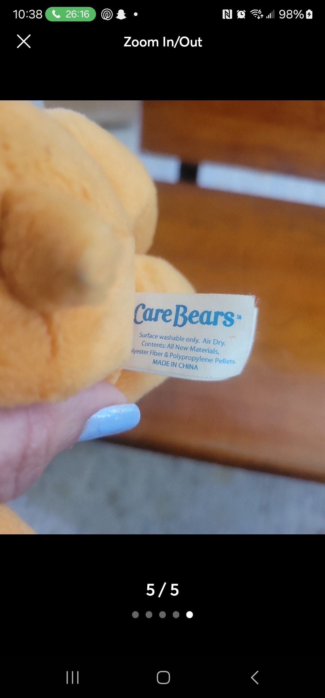 Vintage 2002 Collector's Edition Tenderheart Care Bear Plush Mini