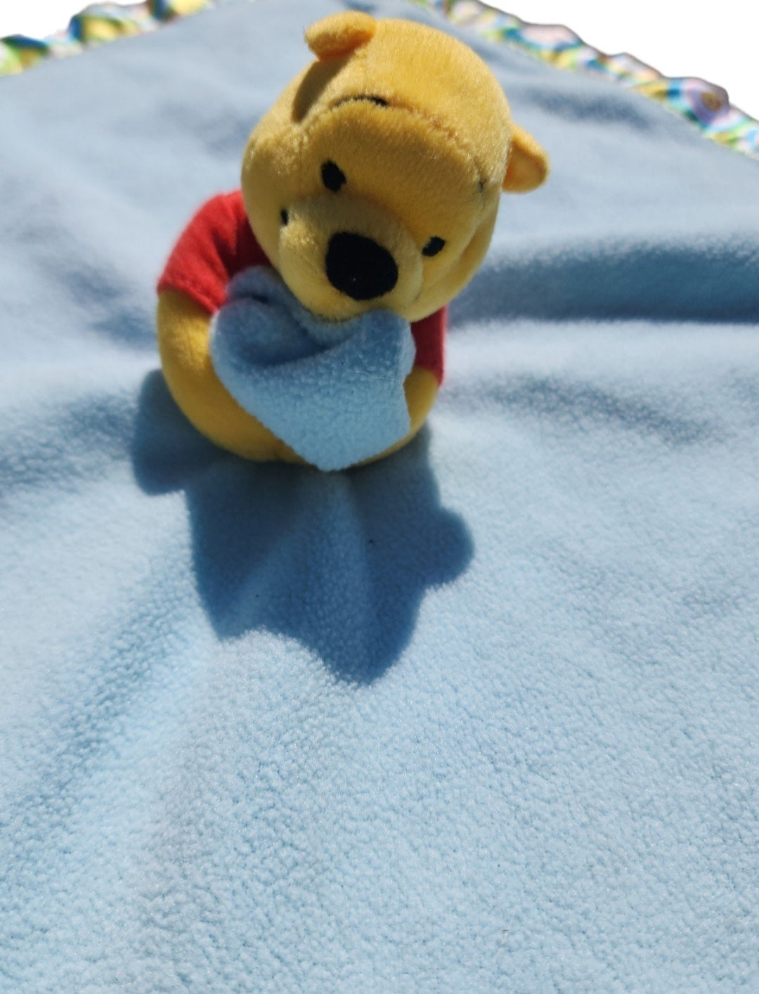 Disney baby Winnie The Pooh blue Security Baby Blanket