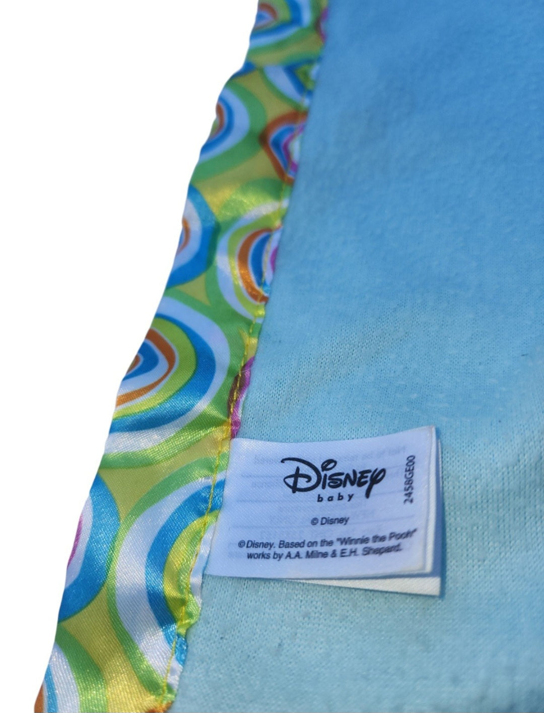 Disney baby Winnie The Pooh blue Security Baby Blanket