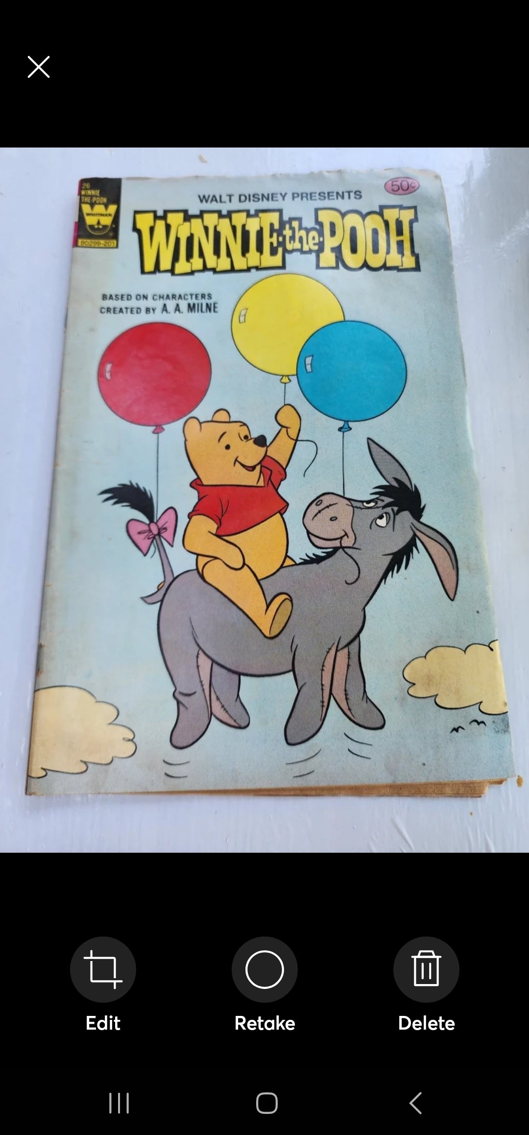 Winnie the Pooh issues #3 (1977) and #26 (1981) published by Whitman Comics