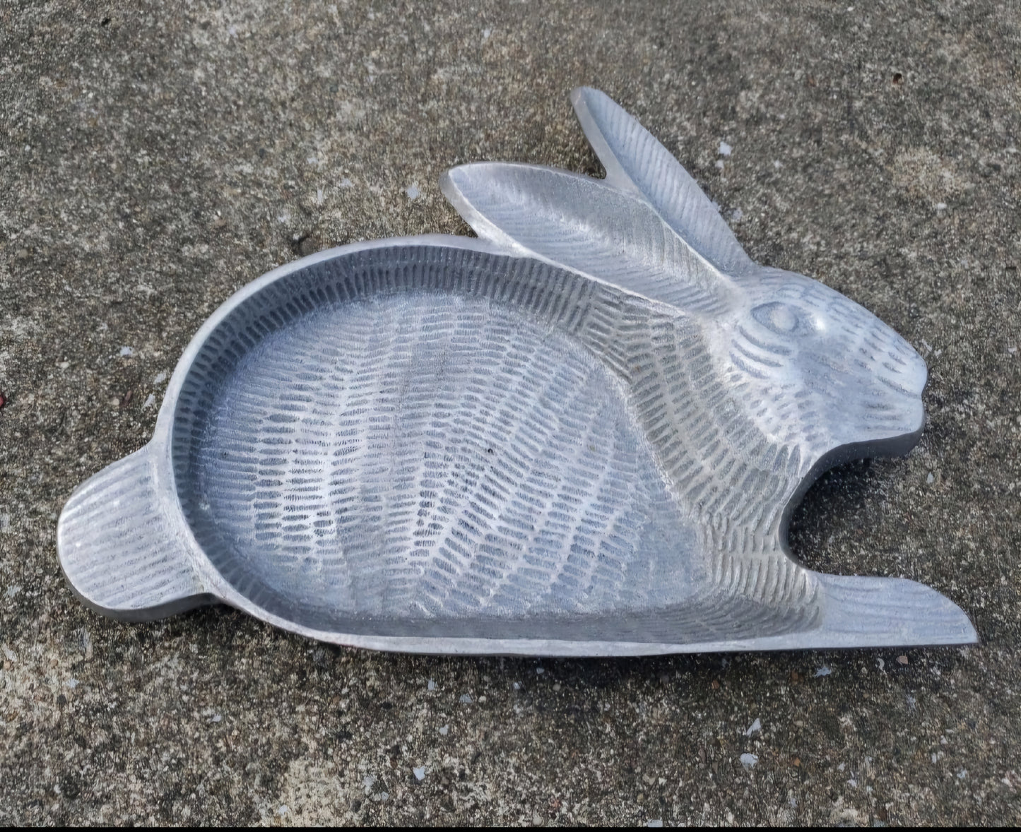 Pewter Rabbit Easter trinket Dish