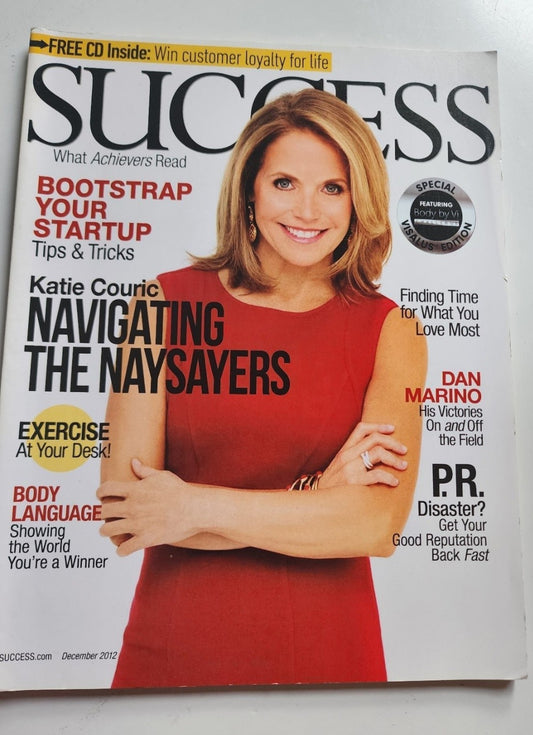 Success Magazine December 2012 Katie Couric What Achievers Read