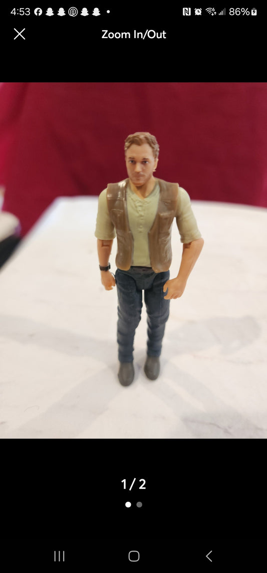 Jurassic World Owen Action Figure 3.75" 2018 Mattel