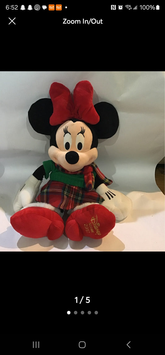 Minnie Mouse 2012 Christmas Plush 18" Doll