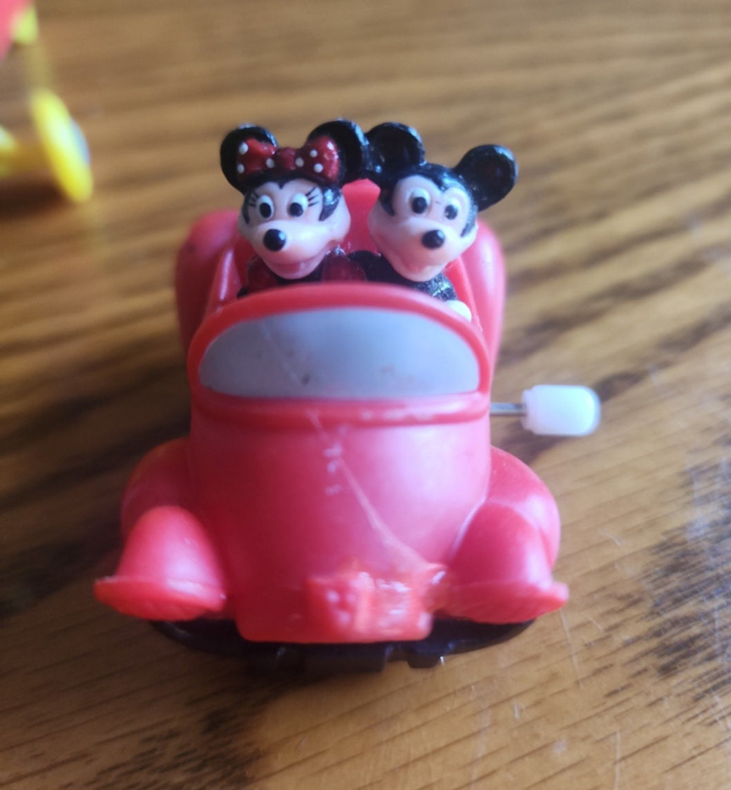 Disney Mickey Mouse and Pluto Airplane  & MICKEY & MINNIE wind up car